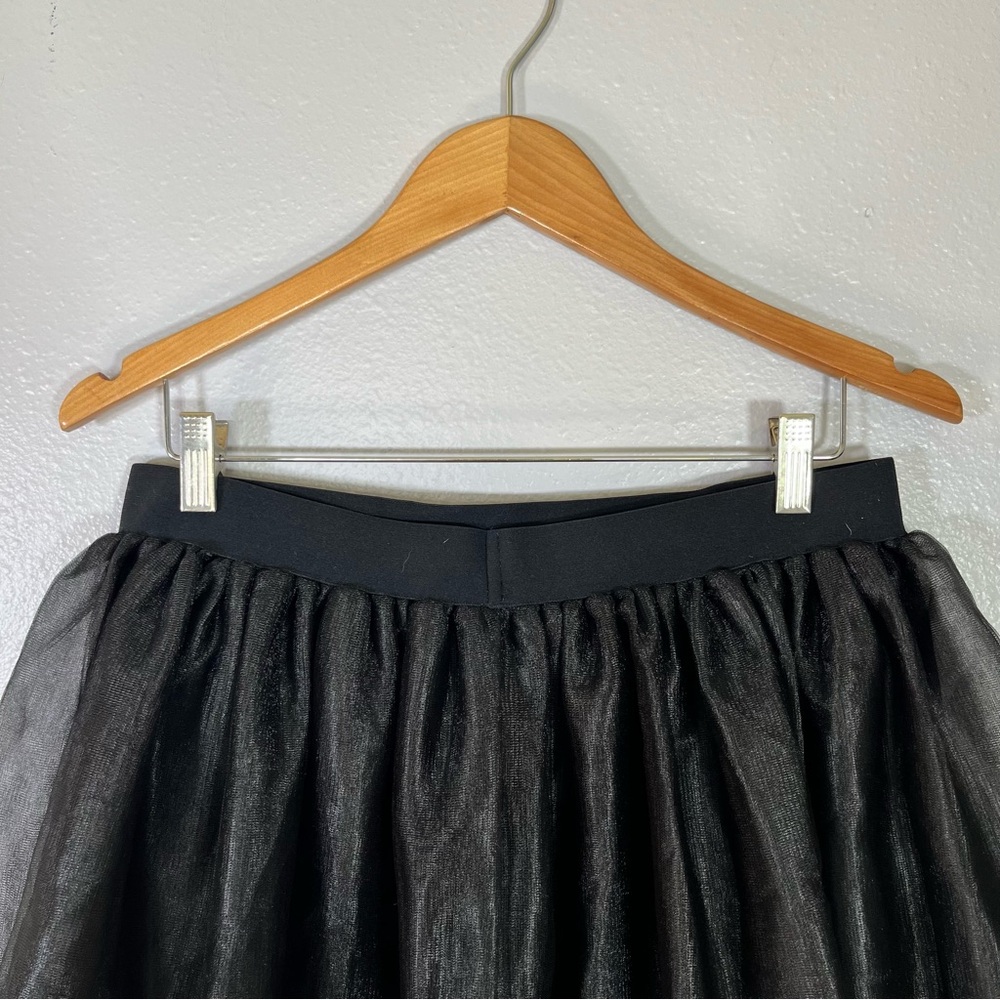 Black tulle tutu skirt Halloween costume adult L/XL witch fairy gothic festival - Picture 5 of 8